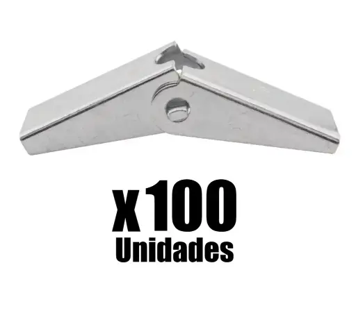 Chazo Metalico Mariposa X 100 Unds