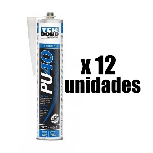 Sellador Poliuretano PU40 310ml TekBond x 12 Und
