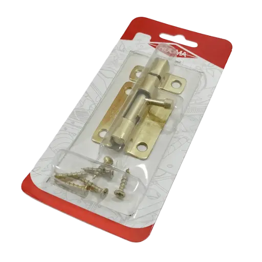 Pasador Cuadrado Latonado C.18 C.T. Blister