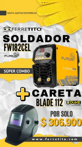 [COMBOFUHO] Combo Soldador FW182CEL + Careta Blade 112