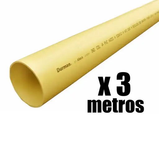 Tubo Sanitario PVC Tuvinil Liviano x 3 Mts