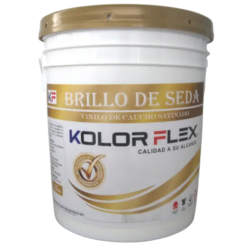 [KBR003] Pintura Acrilica Brillo De Seda Kolor Flex Blanco Cuñete