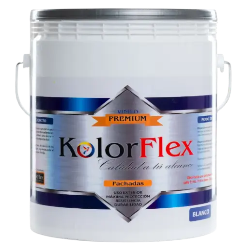 [KFAC01] Pintura Acrílica Premium Fachada Kolor Flex Blanco Galon