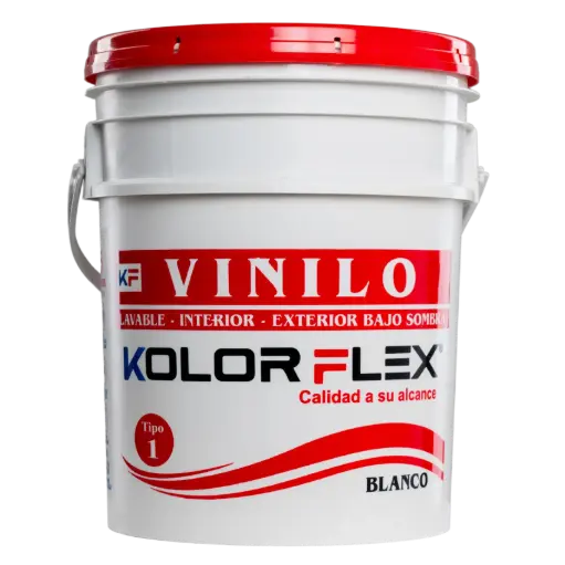 [KVIN020] Pintura Vinilo T1 Kolor Flex Blanco Cuñete 
