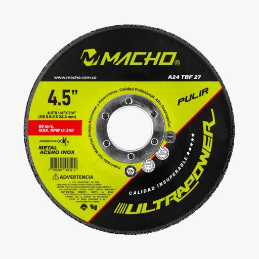 Disco Abrasivo Pulir Pro Macho