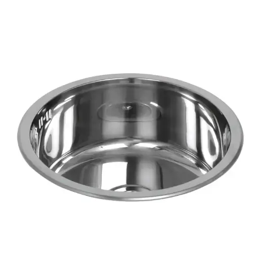 [01-3170-611] Lavaplatos Acero Redondo De Empotrar 43cms De Diámetro Con Complementos Gricol