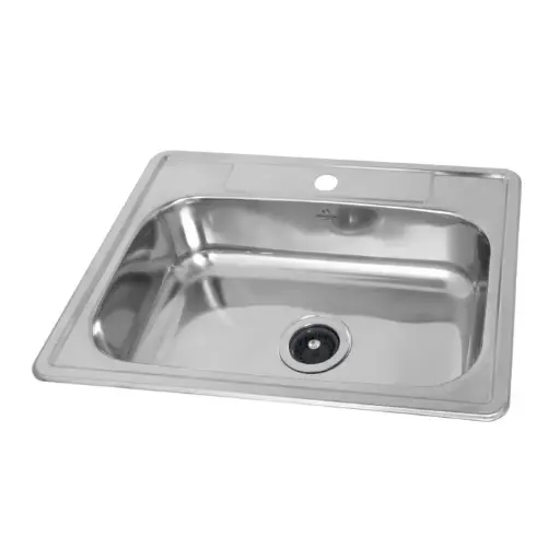 [L1-3006-11] Lavaplatos Acero De Empotrar 62x48cms Para Llave Móvil Con Complementos Gricol