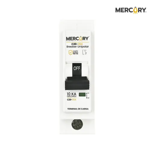 Breaker Blanco L7 Project 1P Enchufable Mercury