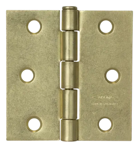 Bisagra Nudo Cabeza Plana Latonada Con Tornillo Trio 3u