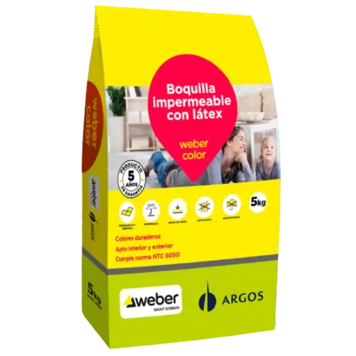 Boquilla Impermeable Weber Color 5kg