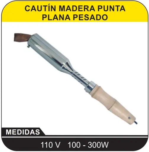 [823663022] Cautin Madera 100w 110v Punta Plana Pesado Jaguar