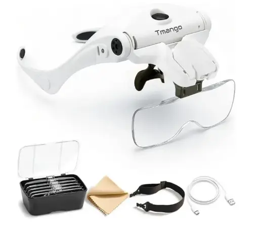 [34578] Lupa Recargable Con Luz Para Diadema