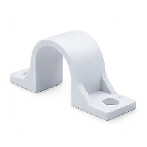 Grapa Tubo Plastica Doble Ala Blanca Induma