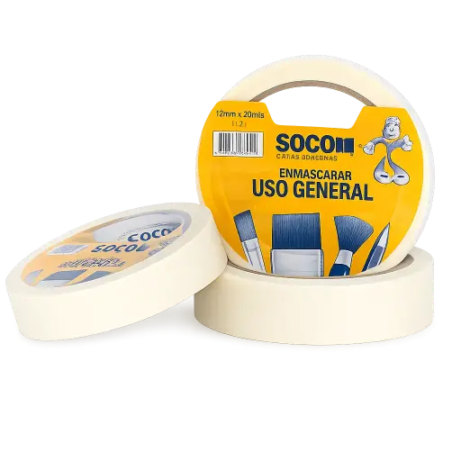 Cinta Enmascarar Uso General 40 Mts Soco