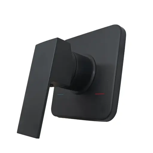 [GRI-453N] Ducha Monomando Cuadrado Color Negro Vastago De 35mm Fermetal