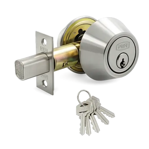 [6050] Cerrojo Auxiliar Llave / Llave Malaga Acero Inox Feh