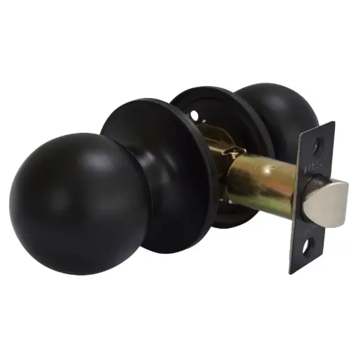 [6670] Cerradura Pomo Santorini Negro Flexon