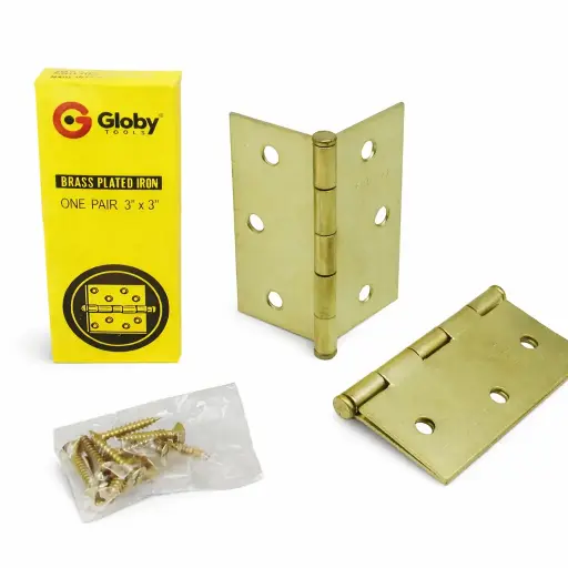 [1115-1] Bisagra Nudo 3X3 Dorada CT Globy