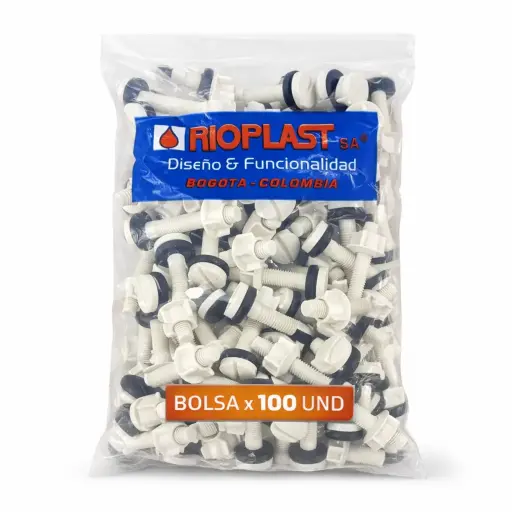 [32012110-100] Tornillo Sanitario Rioplast Bolsa 100u