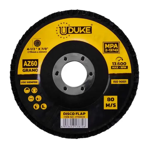 Disco Flap Uduke 4 1/2 115mm X 22mm