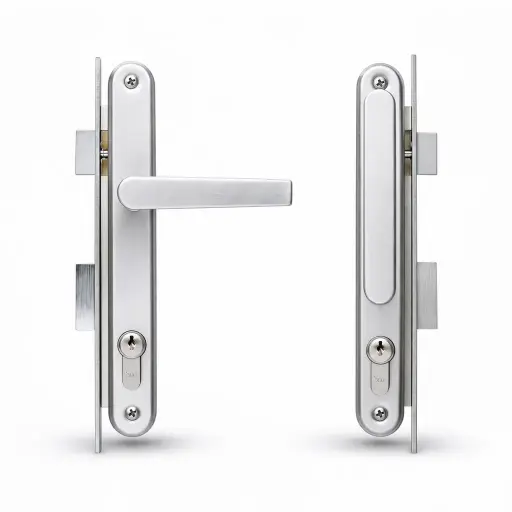 Cerradura Embutir Manija E25 Clasica Cromo Satinado Llave/Llave Yale