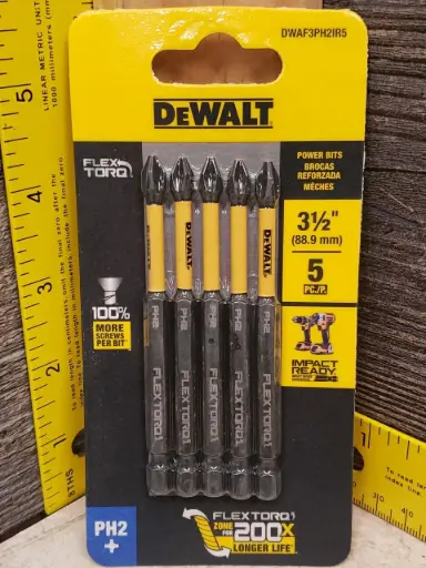 [DWAF3PH2IR5] Set de puntas de Impacto Phillips x 5 piezas Dewalt
