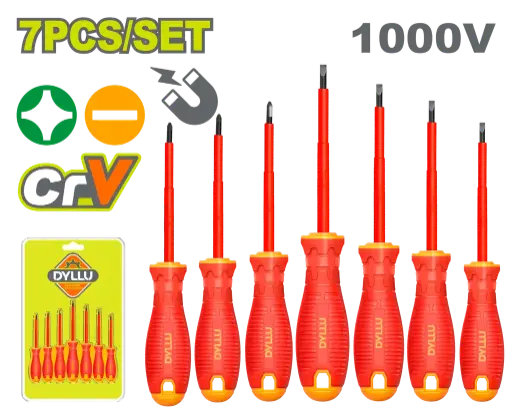 [22731 - DTSS7407] Destornilladores Aislados 1000v 7und Dyllu