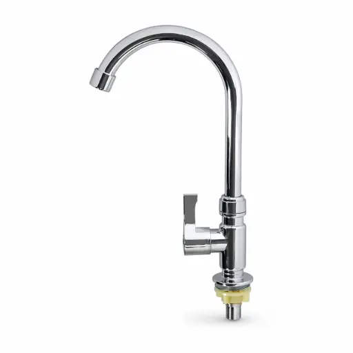 [VQALF002] Llave Lavaplatos Agua Fria Meson Cromo Valqua