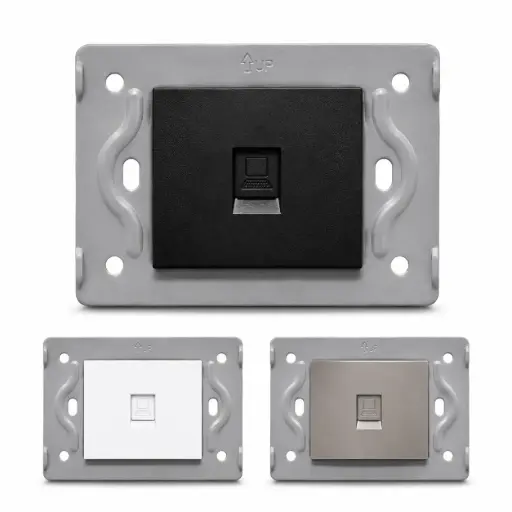 Toma Rj45 Internet Luxor Intercambiable Sin Tapa Duke Energy