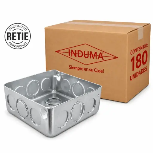 [T1202-0008-180] Caja Empalme Metal 4x4 Induma Caja