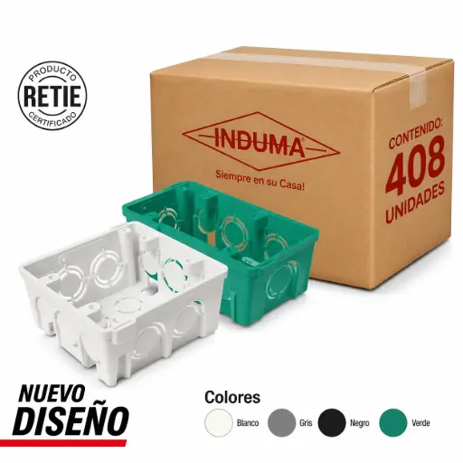 Caja Empalme Plastica 4x4" Induma Caja