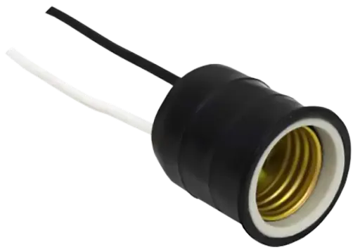 [ECA59-40] Portalampara Titanium E27 Caucho Exterior Caja 40