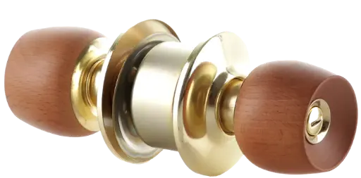 [FCE26] Cerradura Chapa Baño Pomo Madera Security Cilindro En Bronce Mercury