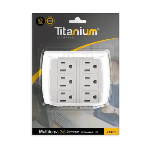 [ECA33] Multitoma Titanium 2x6 Incrustar