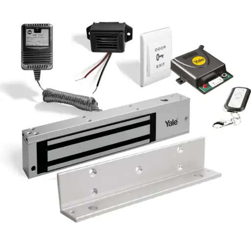 [0007039] Kit Electroiman 350LB Interiores + Botón + Buzzer + Transformador + Soporte L + Control Remoto Yale