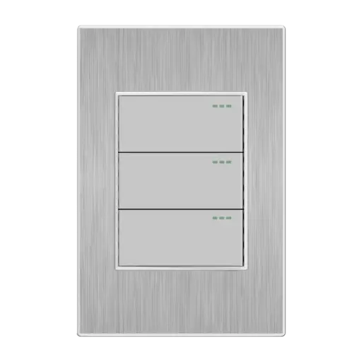 [ETI45] Interruptor Triple Conmutable Mercury Stainless