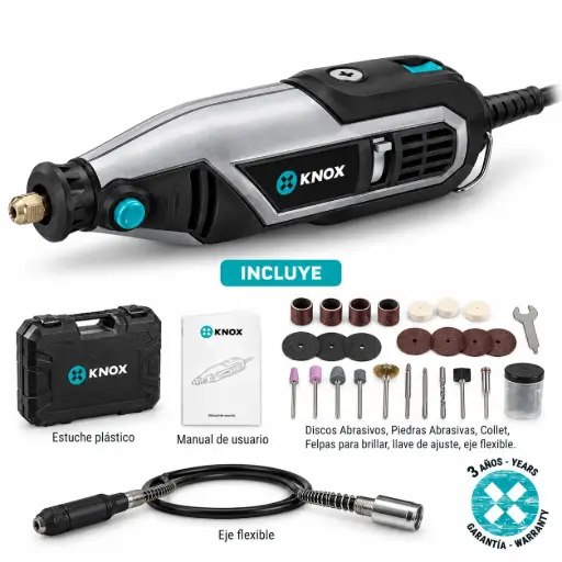 [KPT500] Mototool 1/8" (3.2mm) 110v ~ 60hz / 140w - 10000-35000 Rpm Knox