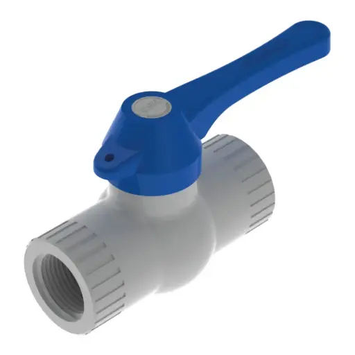 [3167] Válvula De Bola En Pvc Con Manija Larga Roscar 1/2"