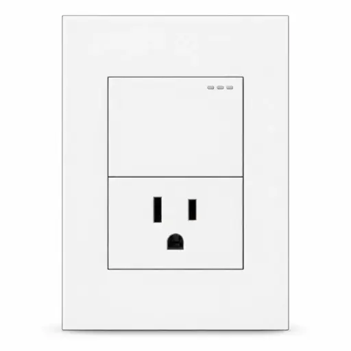 [ETI91] Toma + Interruptor White Luxury Mercury
