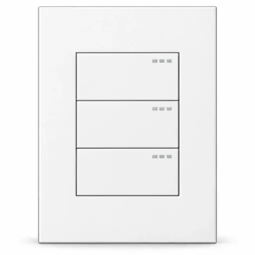 [ETI89] Interruptor Triple Conmutable White Luxury Mercury