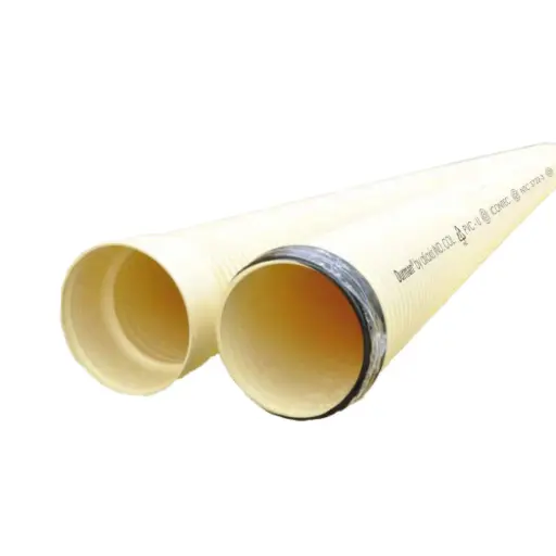 Tubo Alcantarillado Astm F949 Amarillo Corrugado Durman