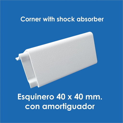 [9460] Esquinero con amortiguador Uniperfiles
